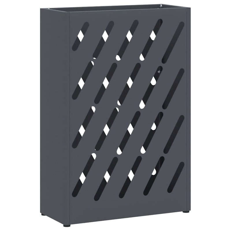 Afbeelding laden in galerijviewer, Vidaxl paraplu standaard antraciet 28 x 12 x 41 cm staal