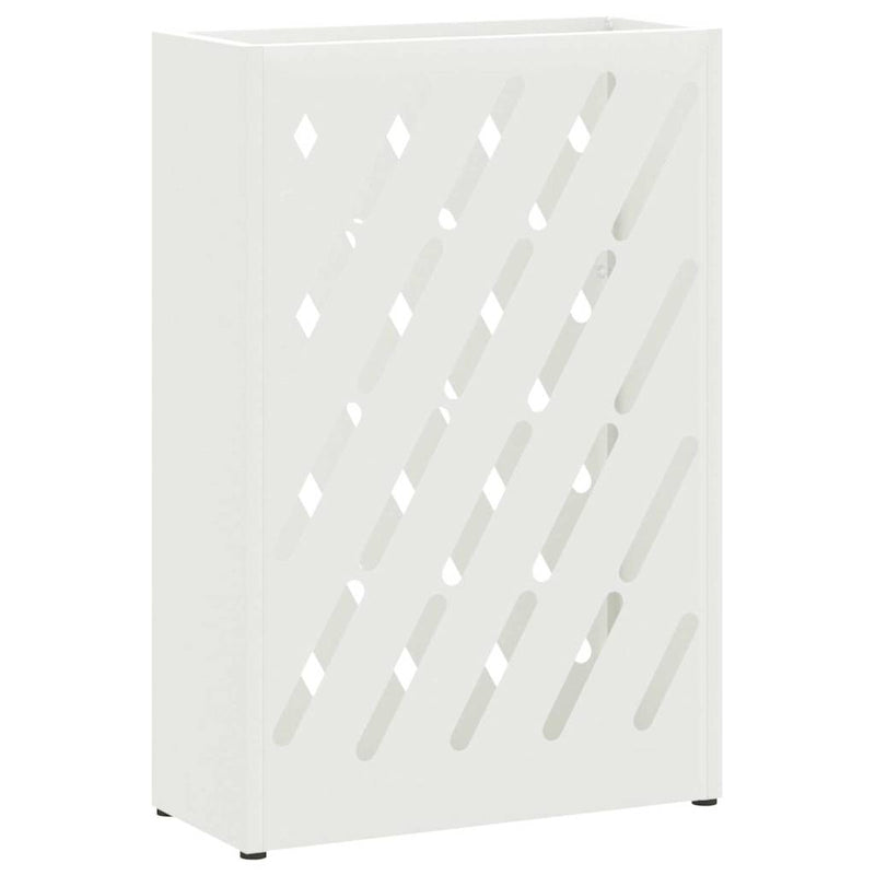 Load image into Gallery viewer, Vidaxl paraplu standaard wit 28 x 12 x 41 cm staal
