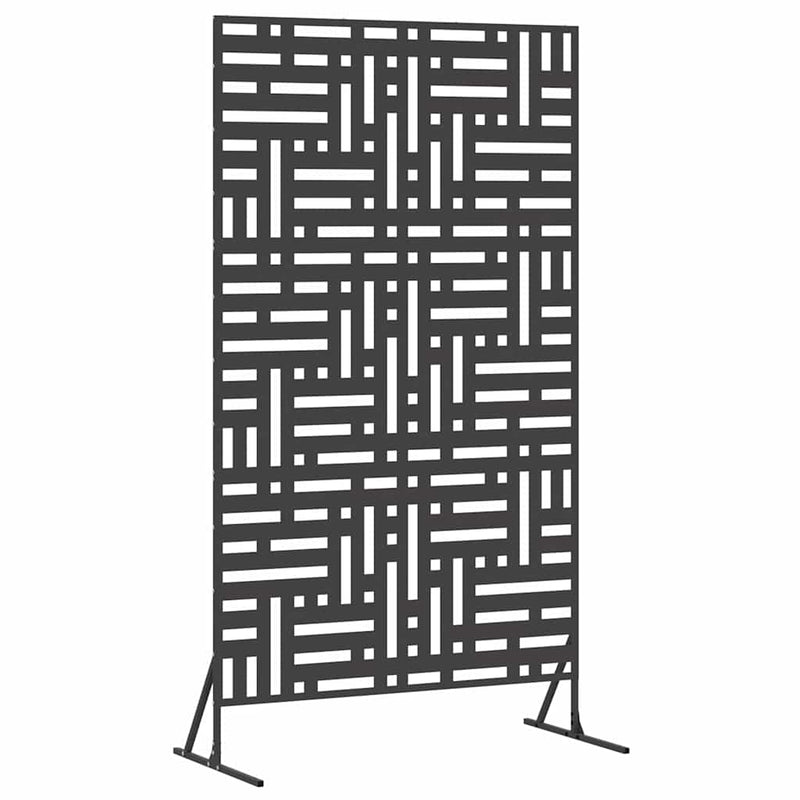 Load image into Gallery viewer, Vidaxl privacyscherm zwart 100 x 50 x 180 cm staal