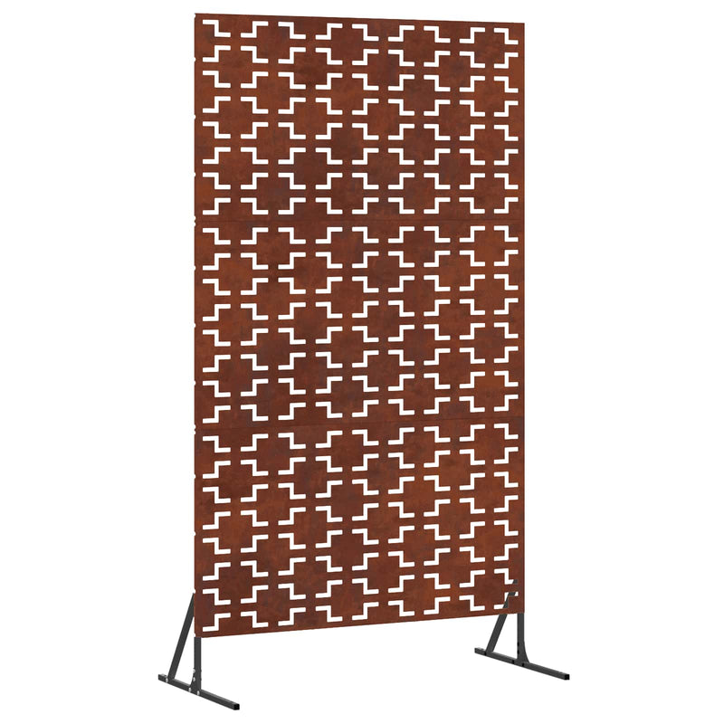 Afbeelding laden in galerijviewer, Vidaxl privacyscherm grijs 100 x 50 x 180 cm cortenstaal