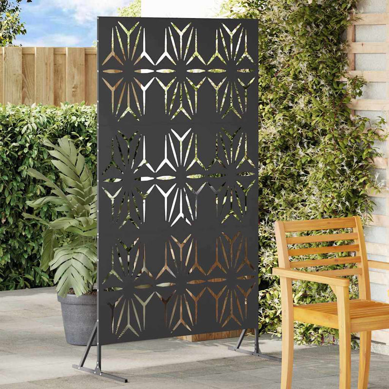 Load image into Gallery viewer, Vidaxl privacyscherm zwart 100 x 50 x 180 cm staal