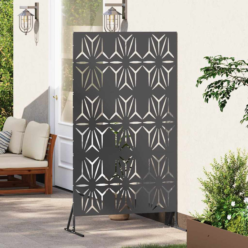 Load image into Gallery viewer, Vidaxl privacyscherm zwart 100 x 50 x 180 cm staal
