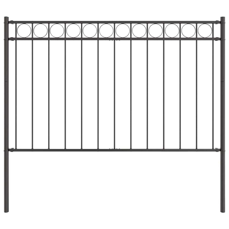 Load image into Gallery viewer, Vidaxl hecelement grijs 170 x 150 cm staal