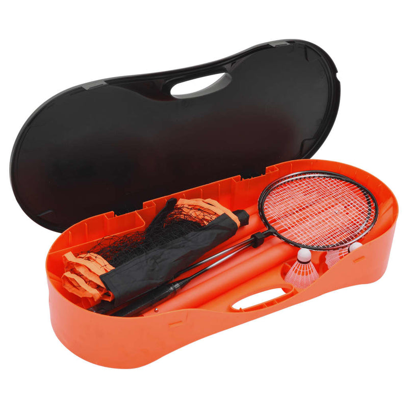 Load image into Gallery viewer, Vidaxl badmintonset met 2 rackets, net en opbergkoffer 292x30x152 cm