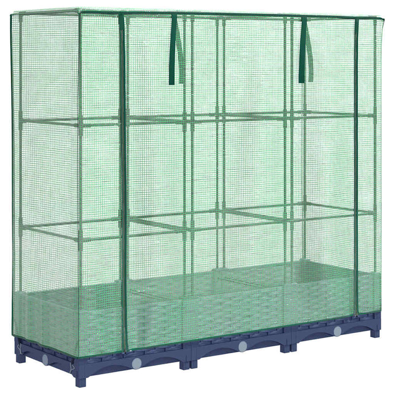 Load image into Gallery viewer, Vidaxl verhoogde plantenbak met kashoes rotanlook 120x40x123 cm