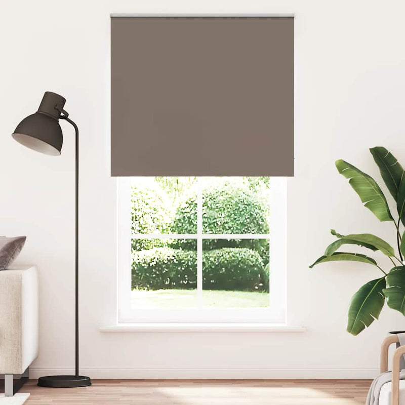 Afbeelding laden in galerijviewer, Vidaxl rolgordijn verduisterend koffie 130x230 cm stofbreedte 126,6 cm