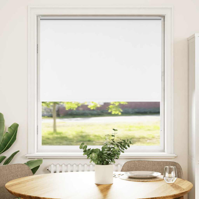 Afbeelding laden in galerijviewer, Vidaxl rolgordijn verduisterend wit 90x175cm stofbreedte 85,7 cm