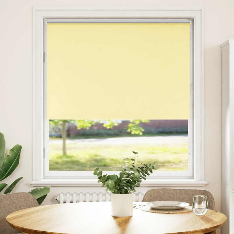 Afbeelding laden in galerijviewer, Vidaxl rolgordijn verduisterend 100x175 cm stofbreedte 95,7 cm geel