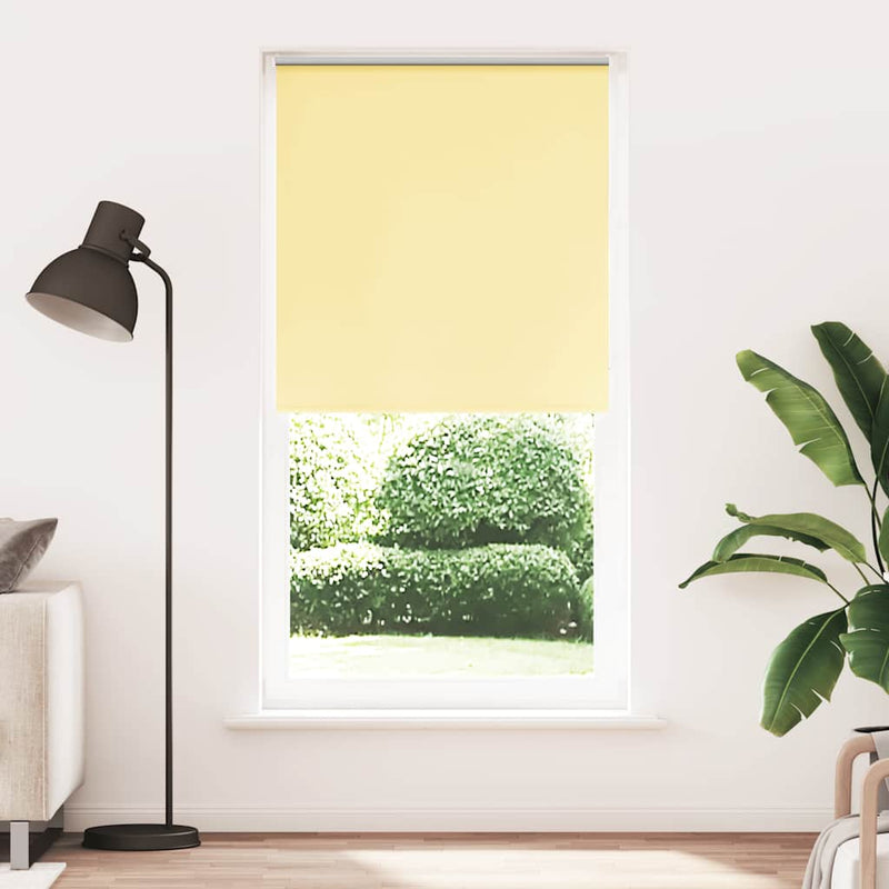 Afbeelding laden in galerijviewer, Vidaxl rolgordijn verduisterend 115x210 cm stofbreedte 110,7 cm geel