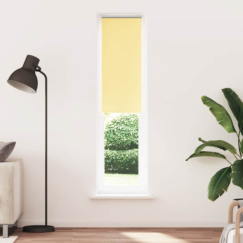 Afbeelding laden in galerijviewer, Vidaxl rolgordijn 40x230 cm stof verduisterend geel stofbreedte 35,7cm