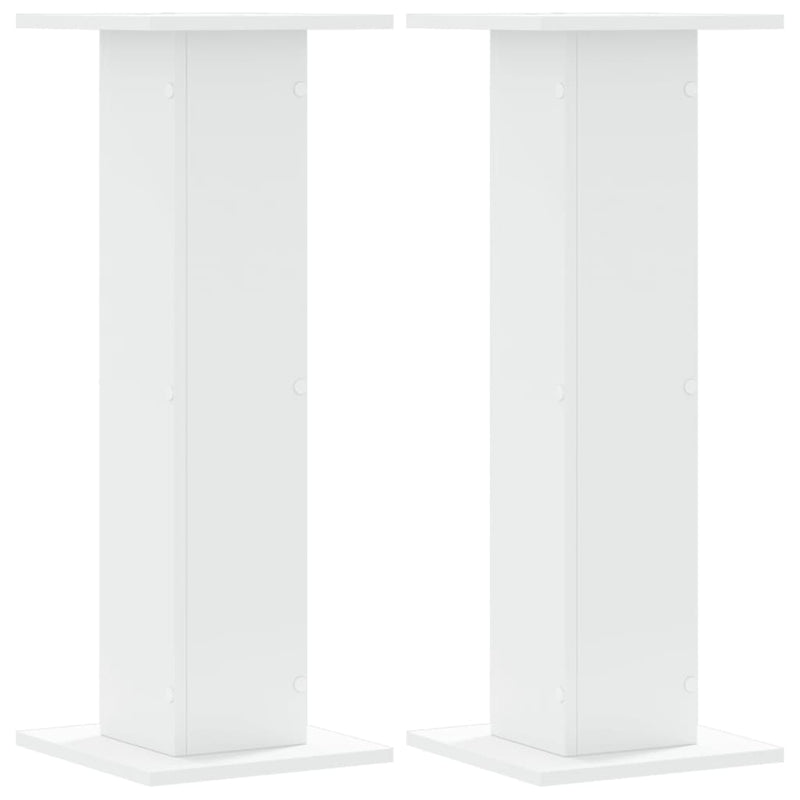 Load image into Gallery viewer, Vidaxl plantenstandaards 2 st 30x30x80 cm bewerkt hout wit