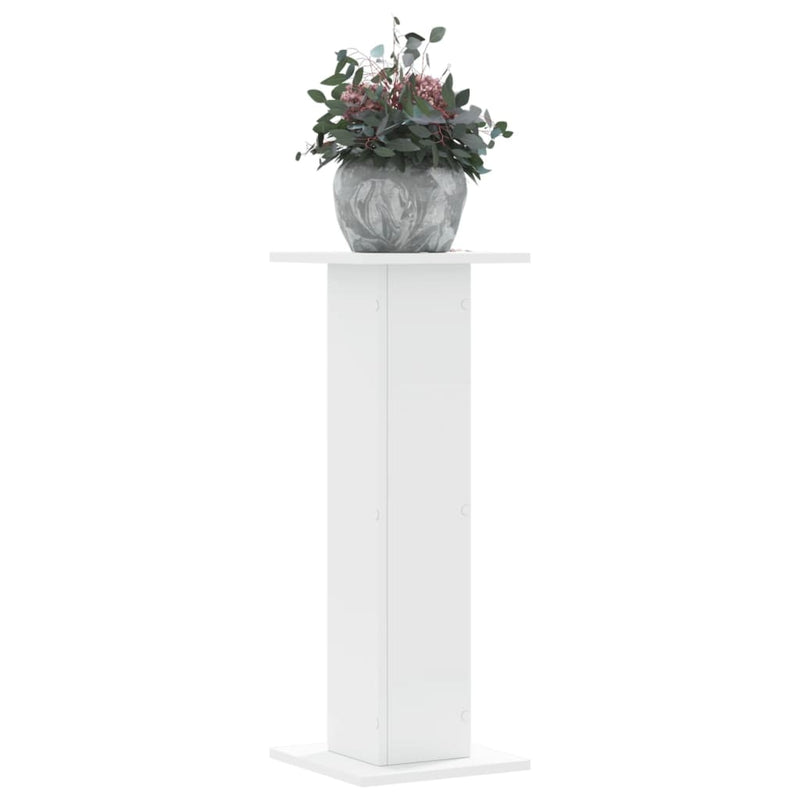 Load image into Gallery viewer, Vidaxl plantenstandaards 2 st 30x30x80 cm bewerkt hout wit