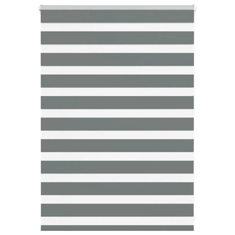 Load image into Gallery viewer, Vidaxl zebra rolgordijn 95x100 cm stofbreedte 90,9 cm donkergrijs
