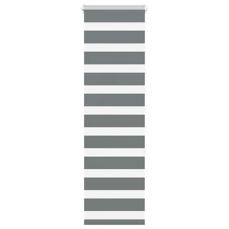 Load image into Gallery viewer, Vidaxl zebra rolgordijn 50x150 cm stofbreedte 45,9cm donkergrijs