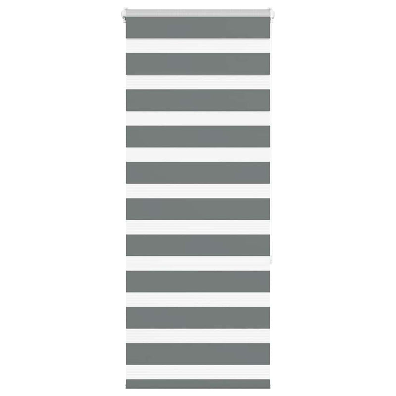 Load image into Gallery viewer, Vidaxl zebra rolgordijn 55x150 cm stofbreedte 50,9 cm donkergrijs