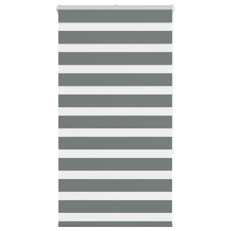 Load image into Gallery viewer, Vidaxl zebra rolgordijn 90x150 cm stofbreedte 85,9 cm donkergrijs