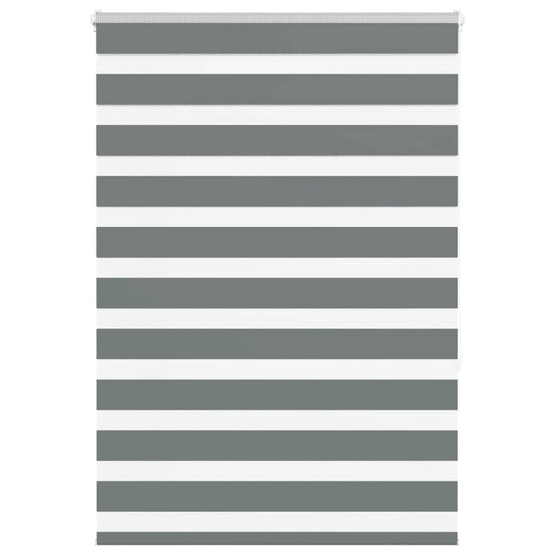 Load image into Gallery viewer, Vidaxl zebra rolgordijn 95x150 cm stofbreedte 90,9 cm donkergrijs