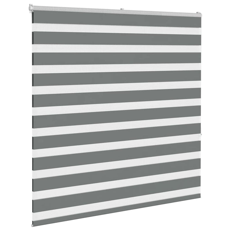 ギャラリービューアに画像をロードする, Vidaxl zebra rolgordijn 140x150 cm stofbreedte 135,9 cm donkergrijs