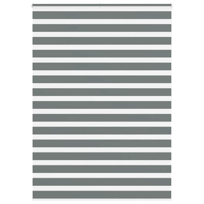 Load image into Gallery viewer, Vidaxl zebra rolgordijn 160x200 cm stofbreedte 155,9 cm donkergrijs