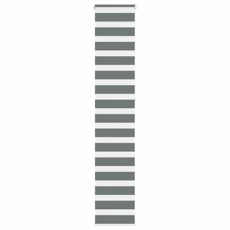 Load image into Gallery viewer, Vidaxl zebra rolgordijn 40x230 cm stofbreedte 35,9 cm donkergrijs
