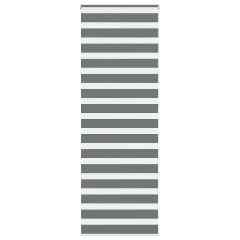 Load image into Gallery viewer, Vidaxl zebra rolgordijn 70x230 cm stofbreedte 65,9 cm donkergrijs