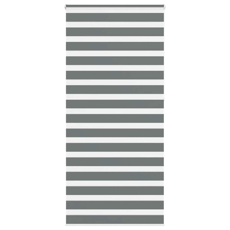 Load image into Gallery viewer, Vidaxl zebra rolgordijn 110x230 cm stofbreedte 105,9 cm donkergrijs