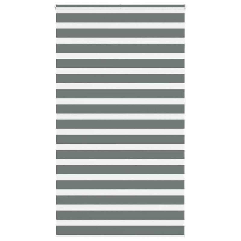 Load image into Gallery viewer, Vidaxl zebra rolgordijn 120x230 cm stofbreedte 115,9 cm donkergrijs