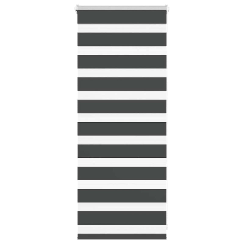 Load image into Gallery viewer, Vidaxl zebra rolgordijn 60x100 cm stofbreedte zwart 55,9 cm