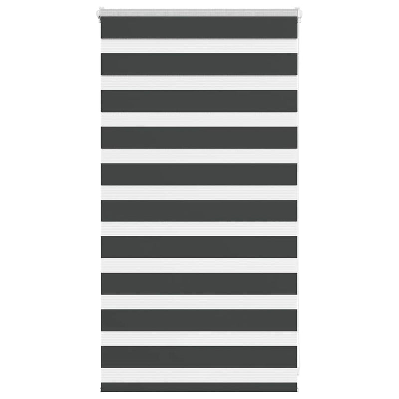 Load image into Gallery viewer, Vidaxl zebra rolgordijn 80x100 cm stofbreedte 75,9 cm zwart