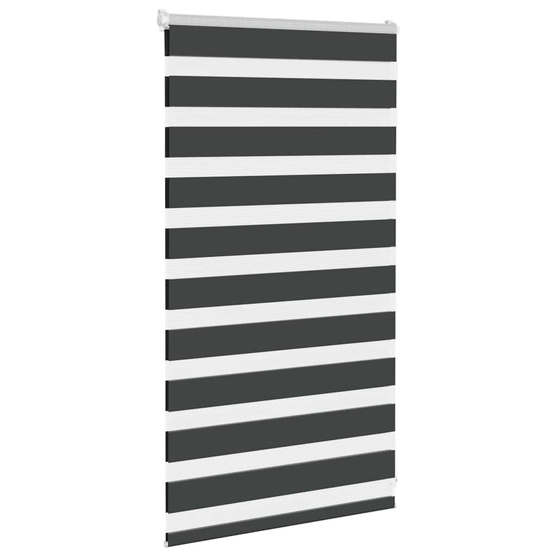 Load image into Gallery viewer, Vidaxl zebra rolgordijn 80x100 cm stofbreedte 75,9 cm zwart