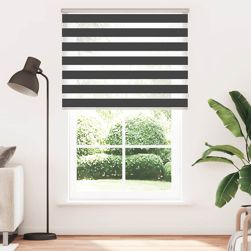 Load image into Gallery viewer, Vidaxl zebra rolgordijn 140x200 cm stofbreedte 135,9 cm zwart