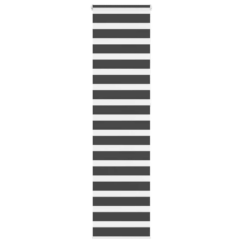 Load image into Gallery viewer, Vidaxl zebra rolgordijn 65x230 cm stofbreedte 60,9 cm zwart