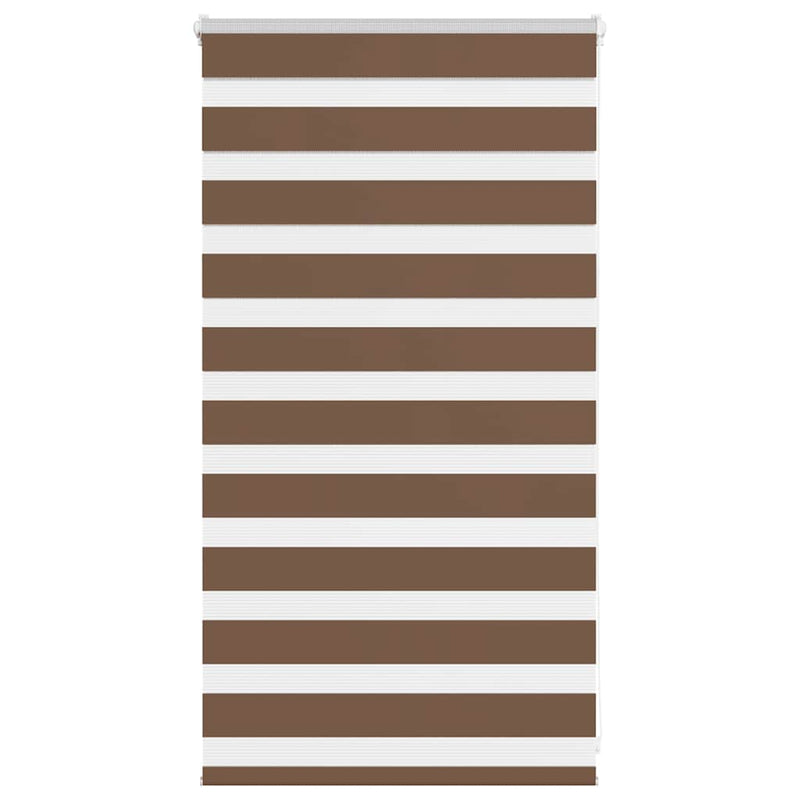 Load image into Gallery viewer, Vidaxl zebra rolgordijn 70x100 cm stofbreedte 65,9 cm polyester bruin