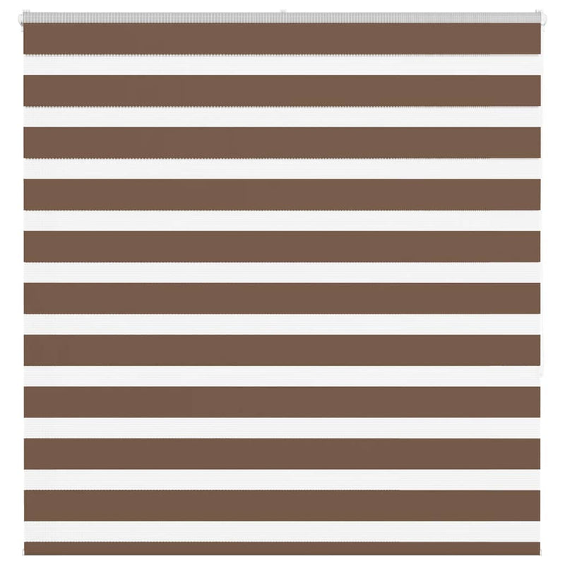Load image into Gallery viewer, Vidaxl zebra rolgordijn 145x150 cm stofbreedte 140,9cm polyester bruin