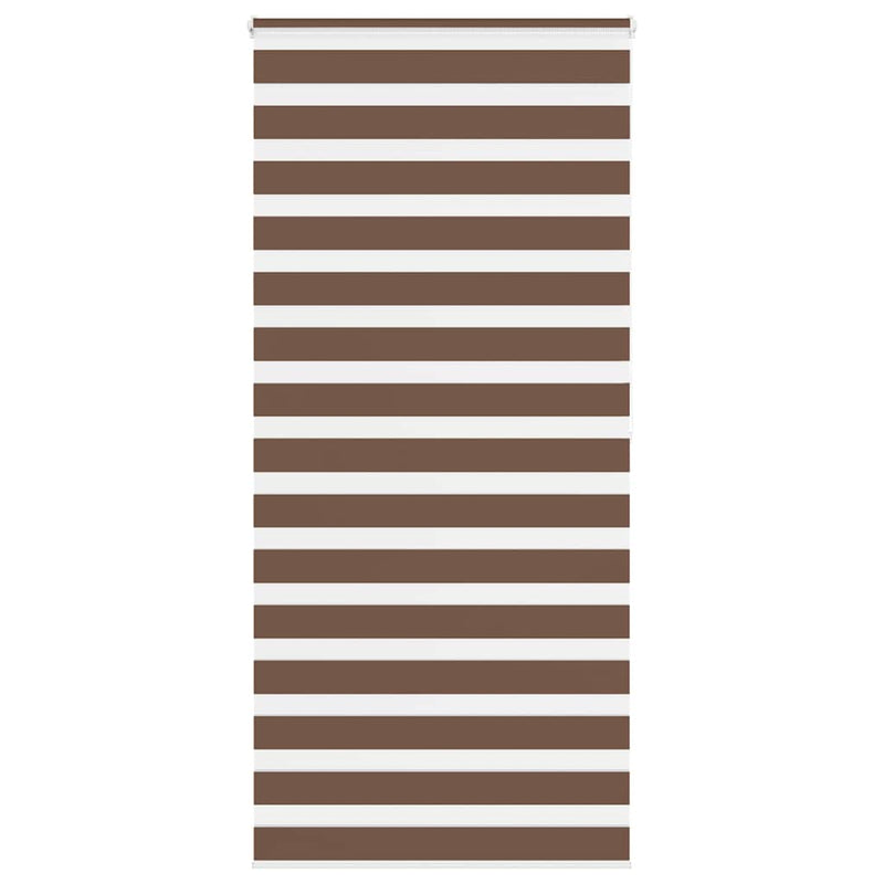 Load image into Gallery viewer, Vidaxl zebra rolgordijn 95x200 cm stofbreedte 90,9 cm polyester bruin