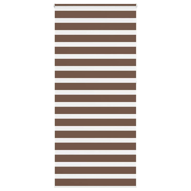 Load image into Gallery viewer, Vidaxl zebra rolgordijn 105x230 cm stofbreedte 100,9cm polyester bruin