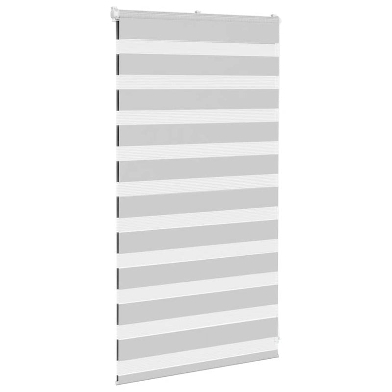 Load image into Gallery viewer, Vidaxl zebra rolgordijn 90x100 cm stofbreedte 85,9 cm lichtgrijs