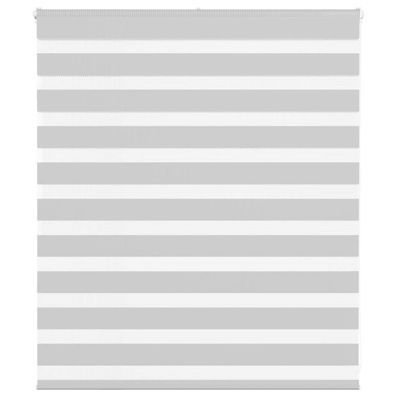 Load image into Gallery viewer, Vidaxl zebra rolgordijn 120x100 cm stofbreedte 115,9 cm lichtgrijs