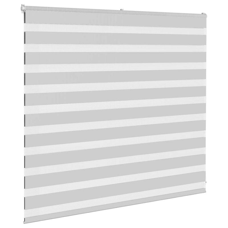 Load image into Gallery viewer, Vidaxl zebra rolgordijn 160x100 cm stofbreedte 155,9 cm lichtgrijs