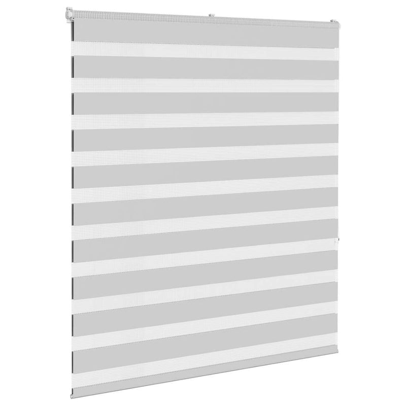 Load image into Gallery viewer, Vidaxl zebra rolgordijn 120x150 cm stofbreedte 115,9 cm lichtgrijs