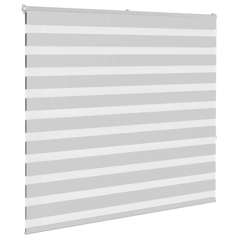 Load image into Gallery viewer, Vidaxl zebra rolgordijn 165x150 cm stofbreedte 160,9 cm lichtgrijs