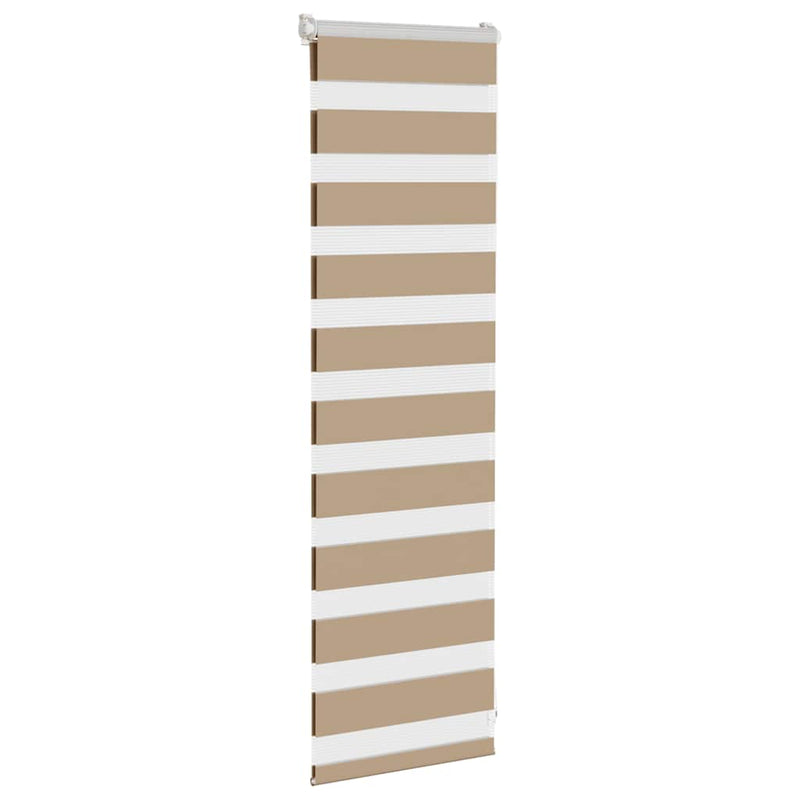 Load image into Gallery viewer, Vidaxl zebra blind 45x100 cm stofbreedte 40,9 cm polyester zandbruin