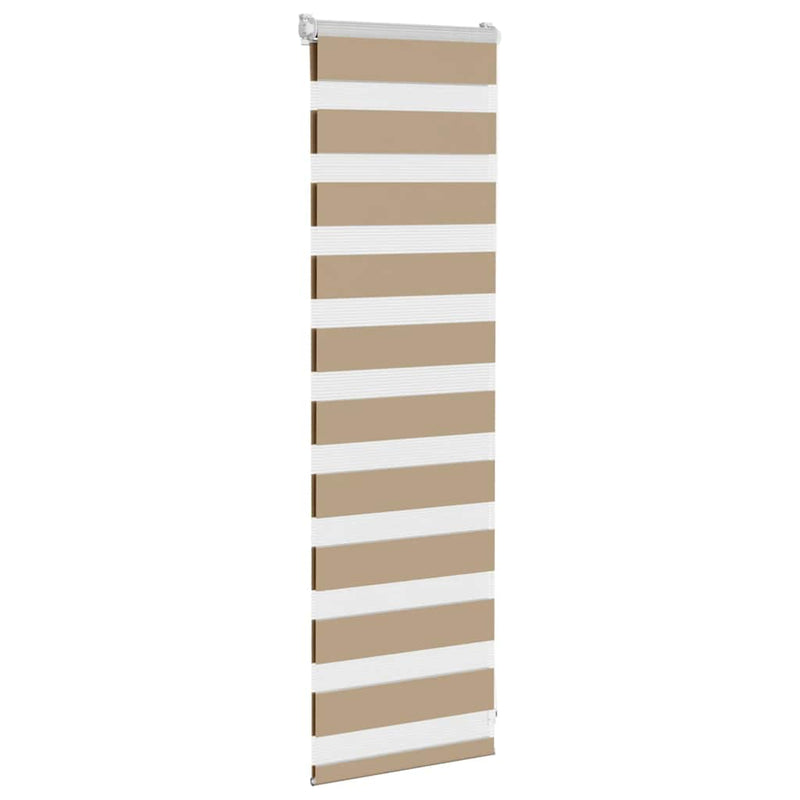 Load image into Gallery viewer, Vidaxl zebra blind 50x100 cm stofbreedte 45,9 cm polyester zandbruin