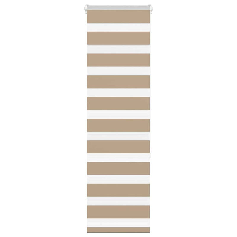 Load image into Gallery viewer, Vidaxl zebra blind 50x150 cm stofbreedte 55,9 cm polyester zandbruin