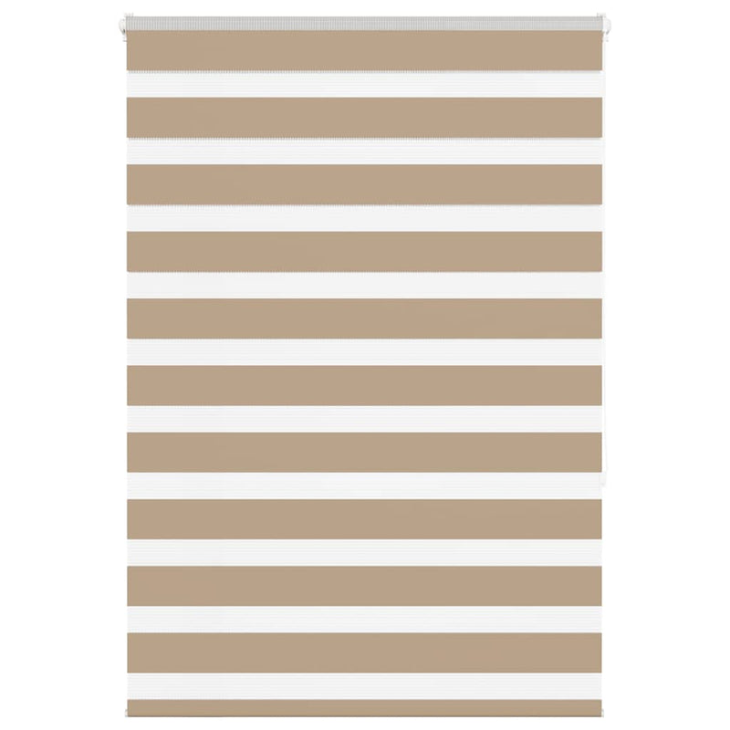 Chargez l'image dans la visionneuse de la galerie, Vidaxl zebra blind 110x150 cm stofbreedte 105,9 cm polyester zandbruin