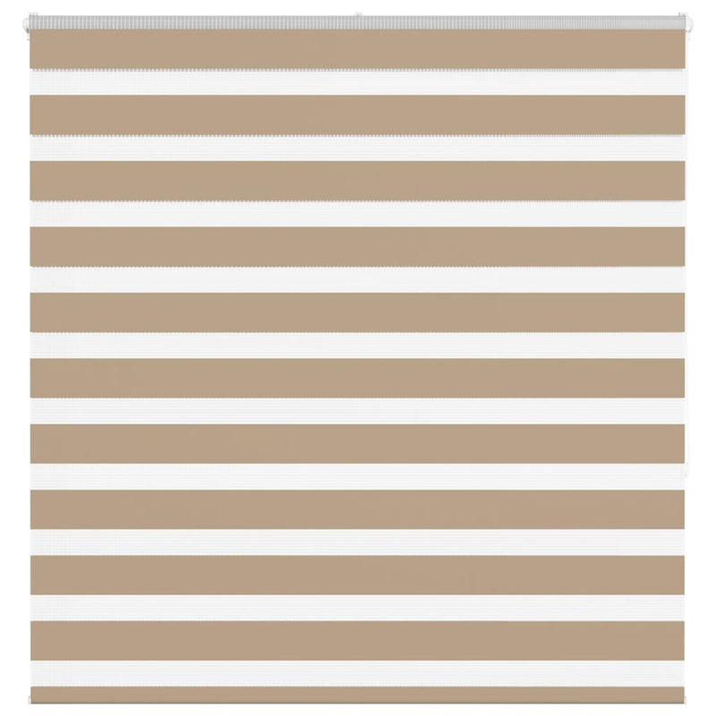 Chargez l'image dans la visionneuse de la galerie, Vidaxl zebra blind 140x150 cm stofbreedte 135,9 cm polyester zandbruin
