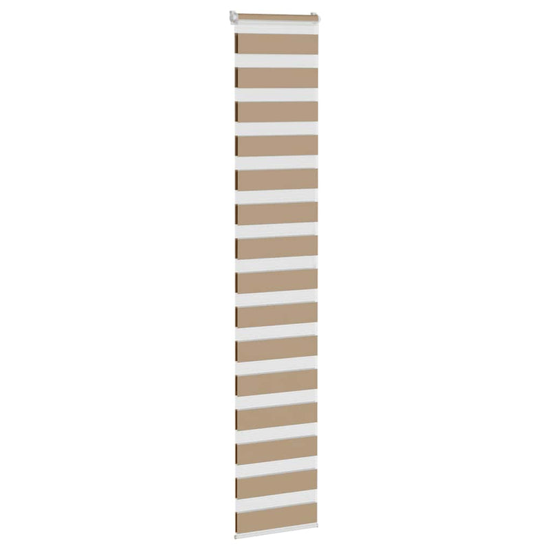 Load image into Gallery viewer, Vidaxl zebra blind 50x200 cm stofbreedte 55,9 cm polyester zandbruin
