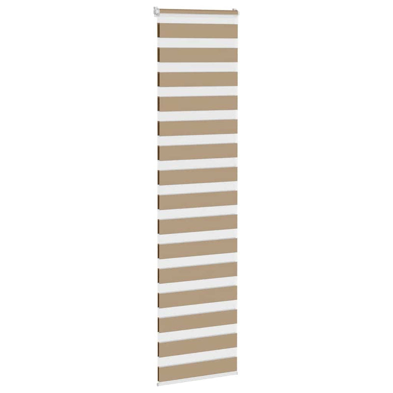 Load image into Gallery viewer, Vidaxl zebra blind 60x200 cm stofbreedte 55,9 cm polyester zandbruin