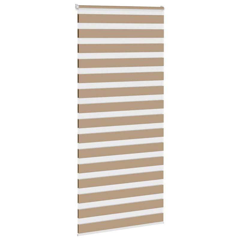 Chargez l'image dans la visionneuse de la galerie, Vidaxl zebra blind 110x200 cm stofbreedte 105,9 cm polyester zandbruin