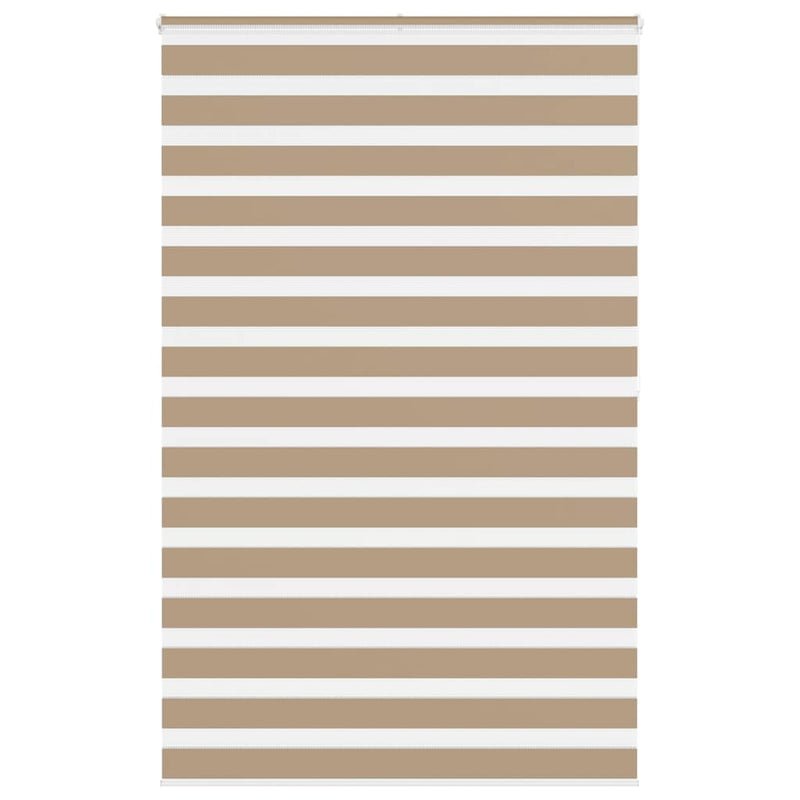 Chargez l'image dans la visionneuse de la galerie, Vidaxl zebra blind 145x200 cm stofbreedte 140,9 cm polyester zandbruin